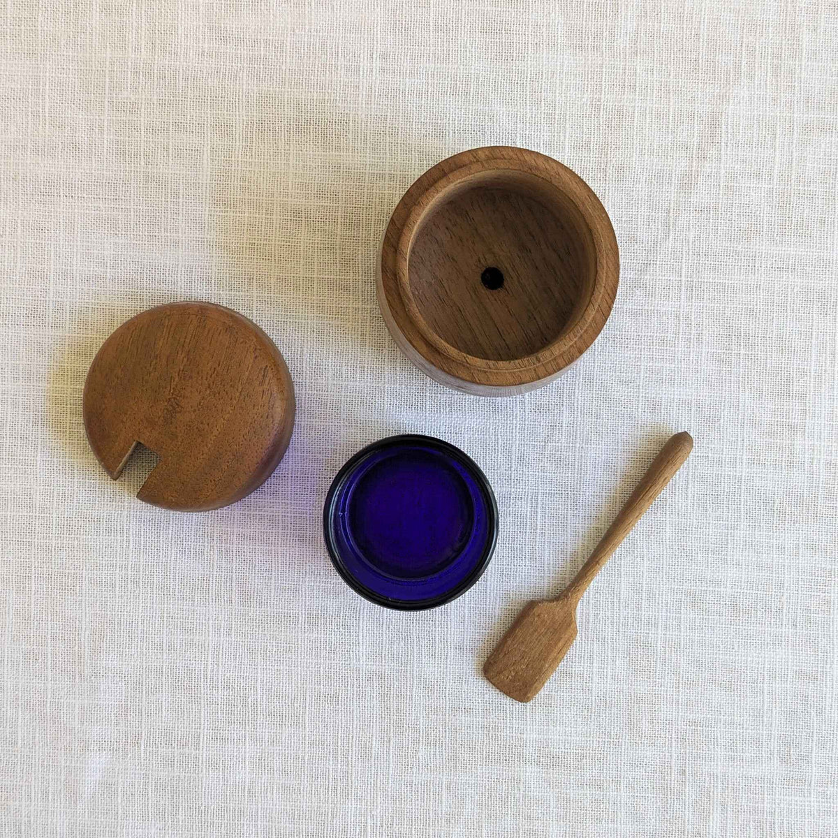 1970s Wooden Cruet Set