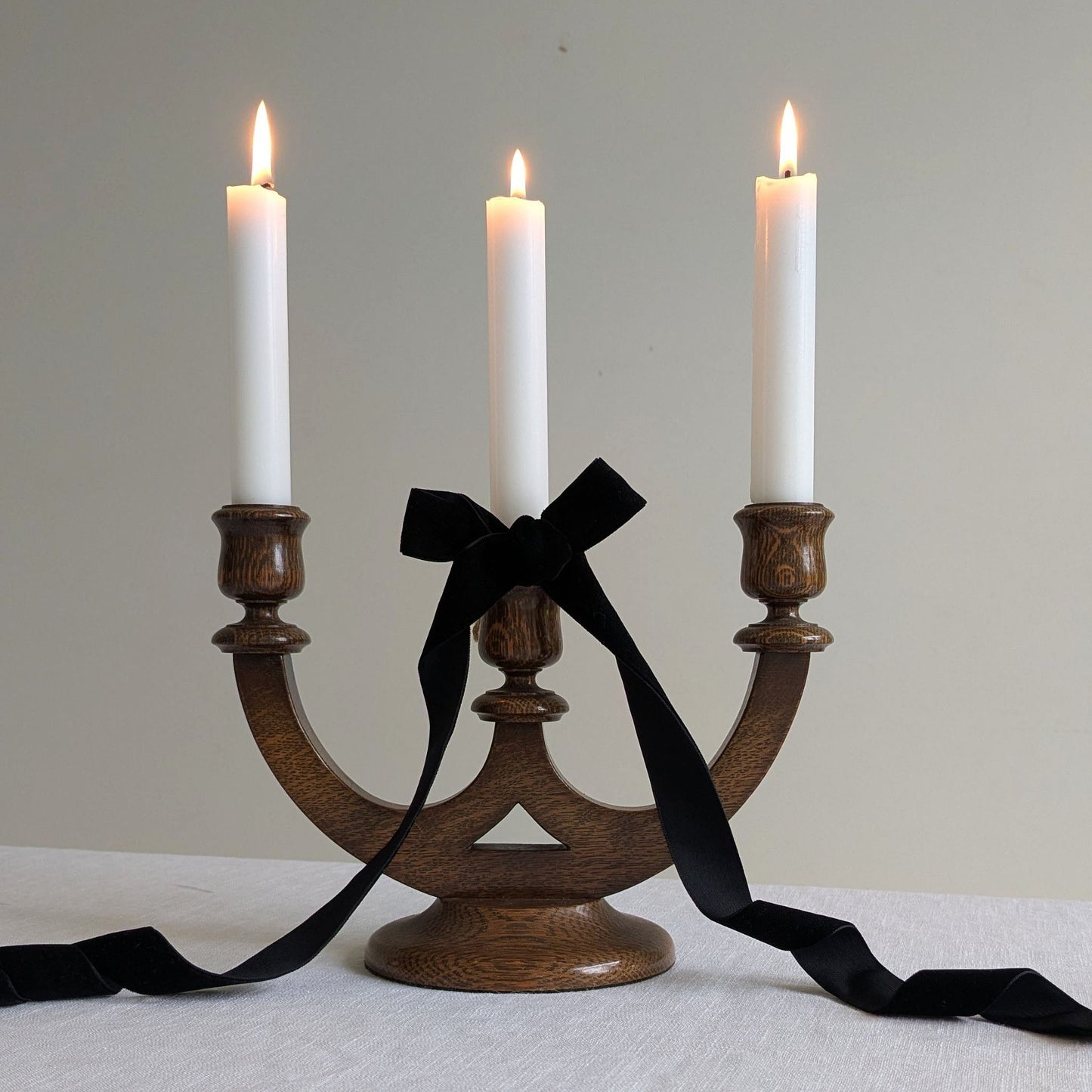 Wooden Candelabra