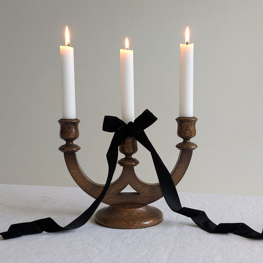 Wooden Candelabra