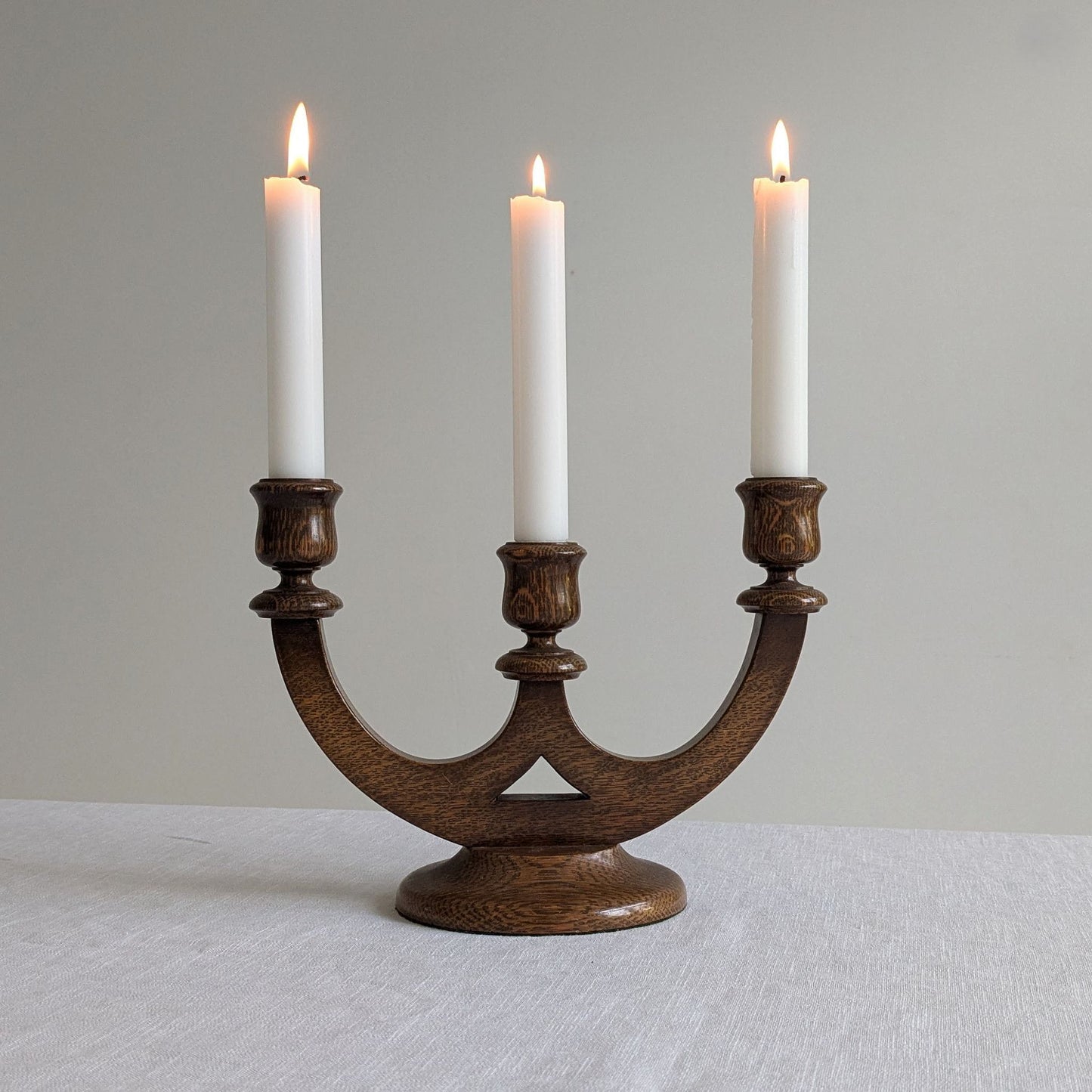 Wooden Candelabra
