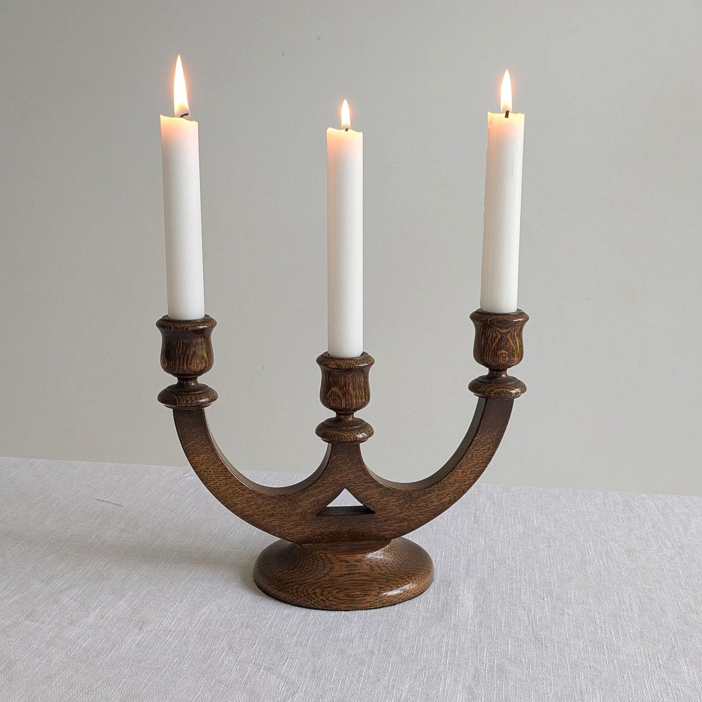 Wooden Candelabra