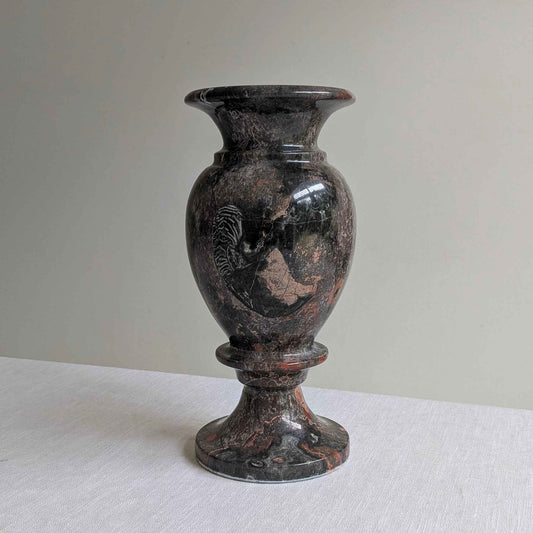 XL Dark Fossil Stone Vase