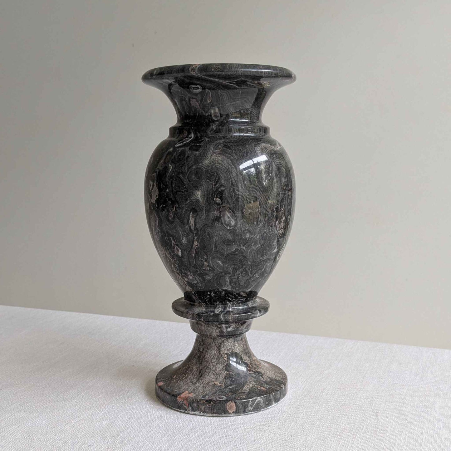 XL Dark Fossil Stone Vase