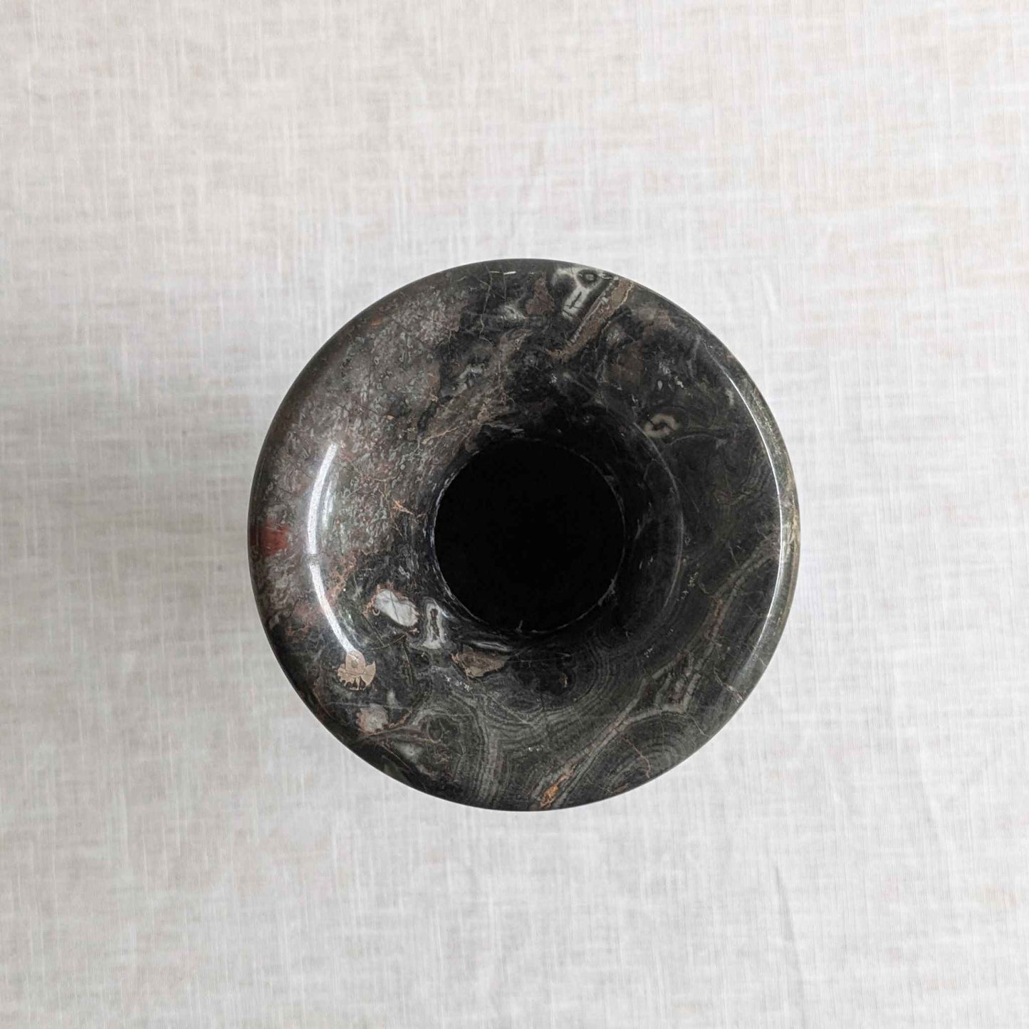 XL Dark Fossil Stone Vase