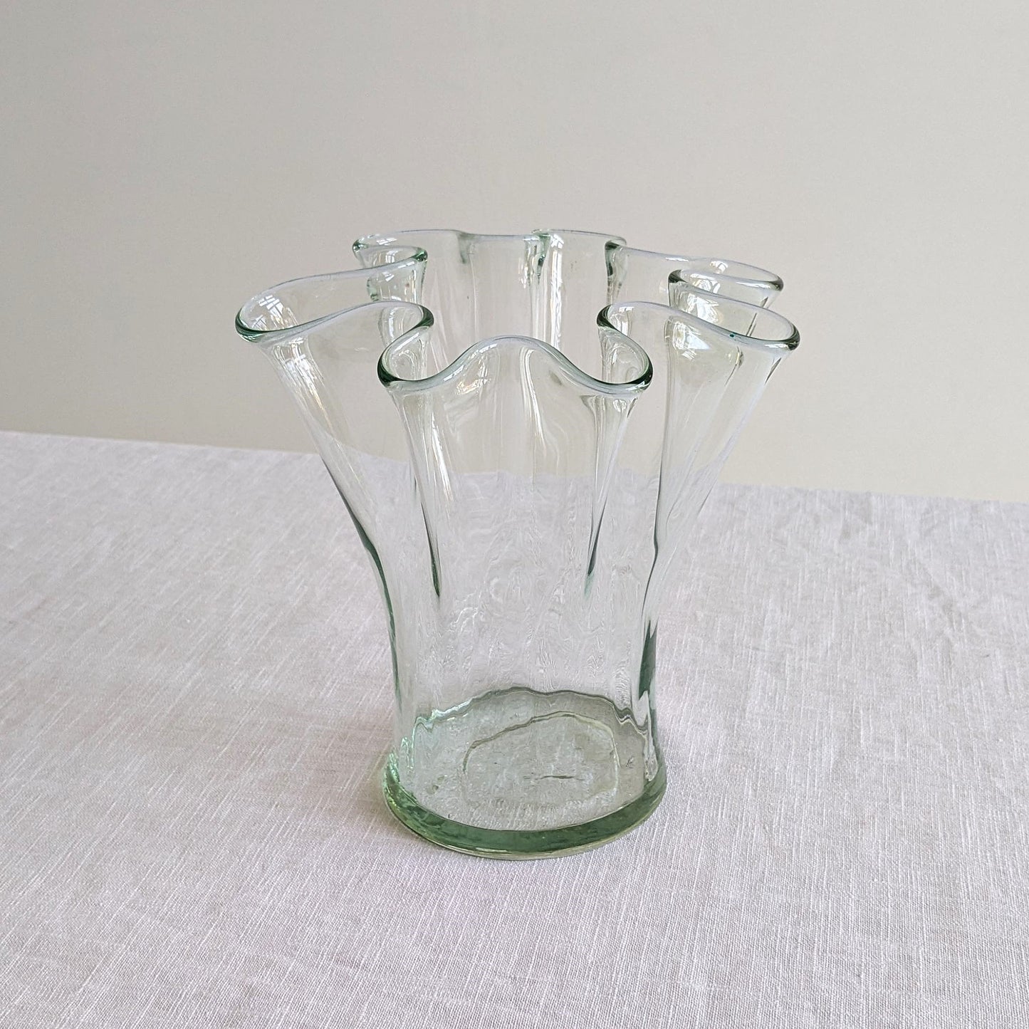 Wavy Art Glass Vase