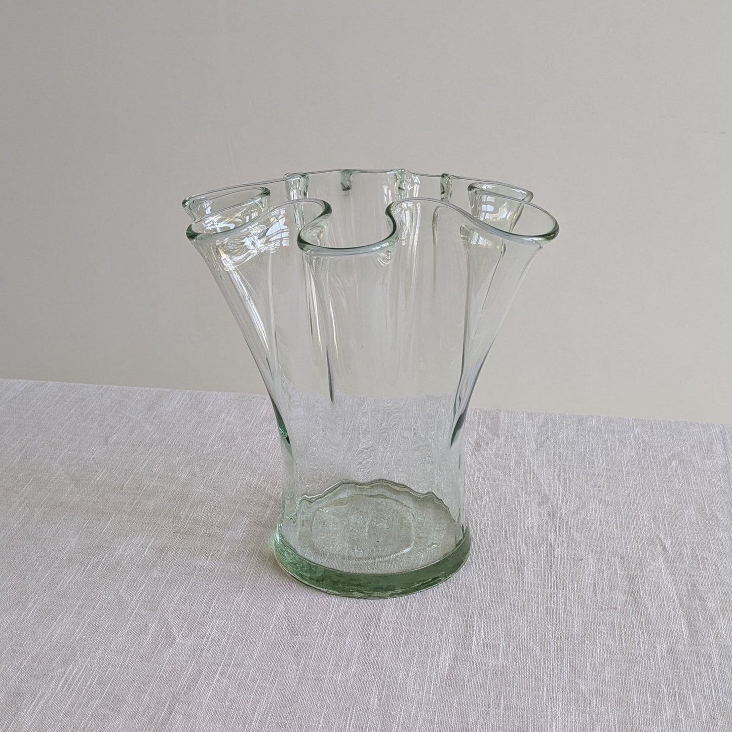 Wavy Art Glass Vase