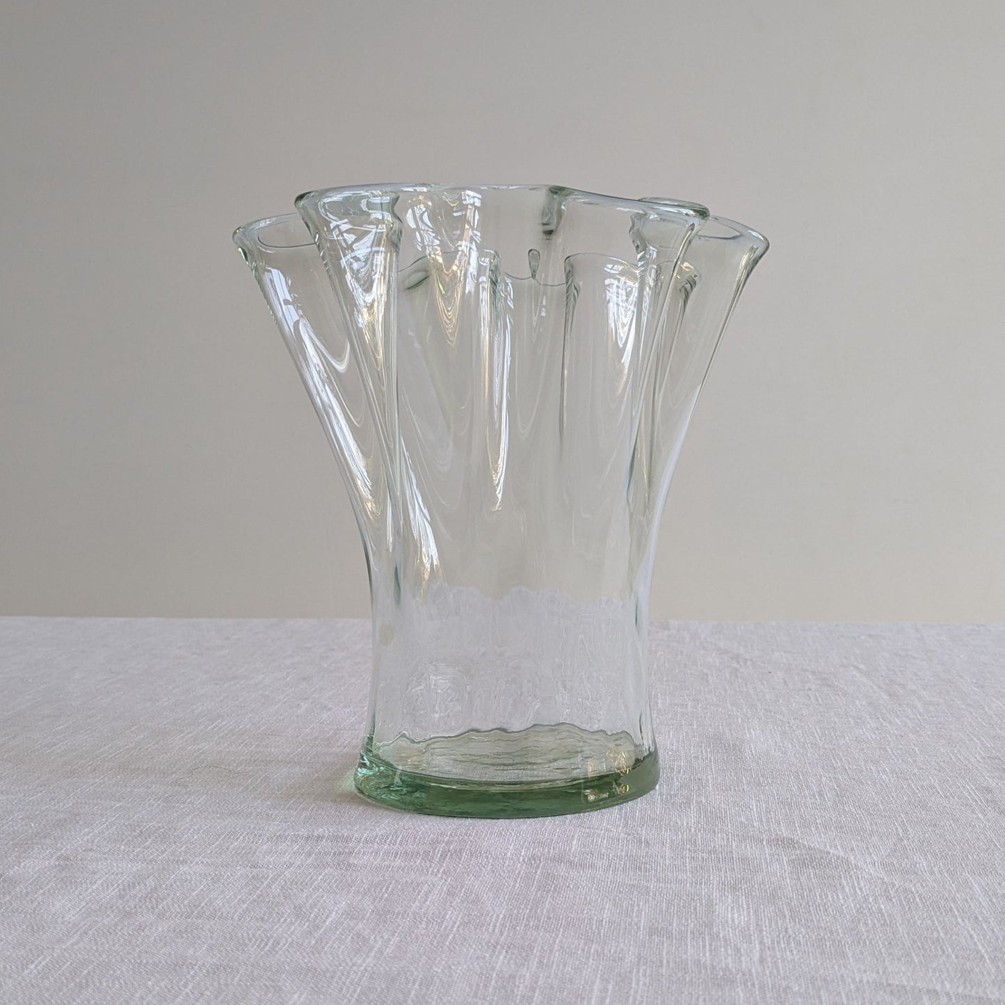 Wavy Art Glass Vase