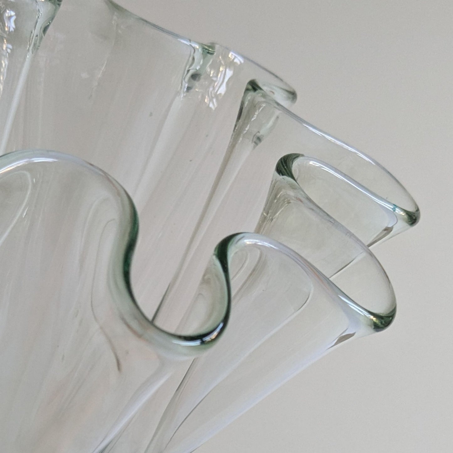 Wavy Art Glass Vase