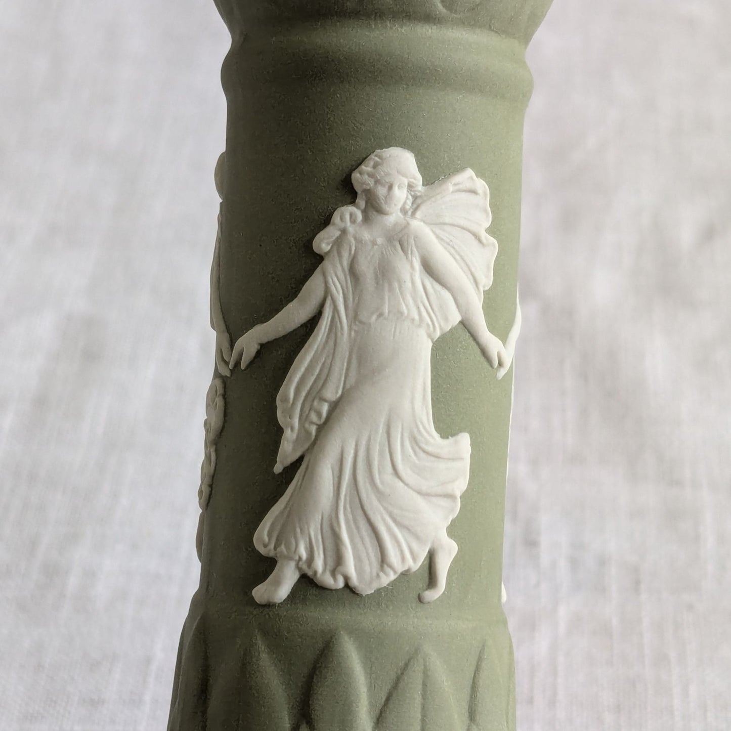 Wedgwood Sage Candlestick