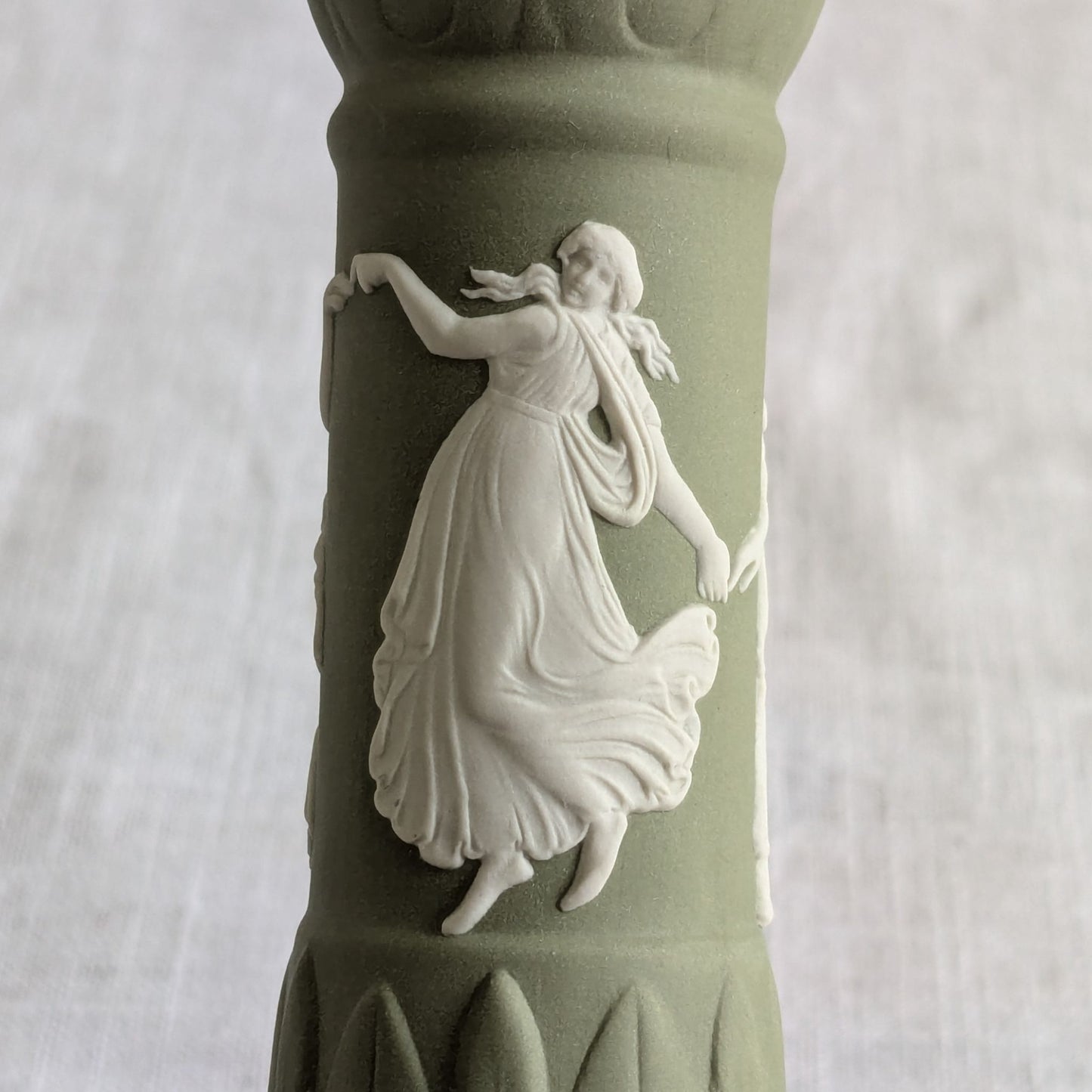 Wedgwood Sage Candlestick