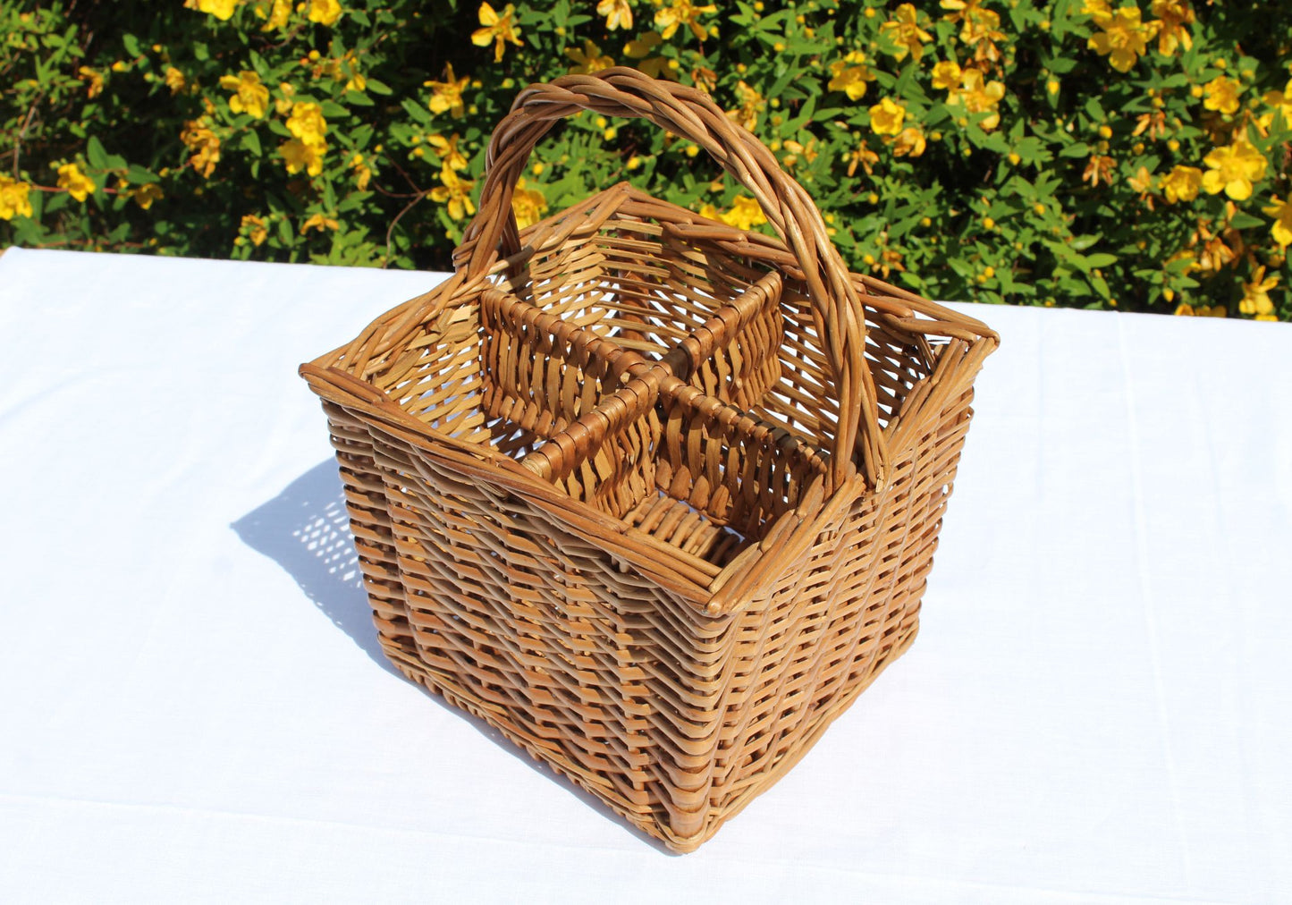 Wicker Wine Bottle Basket