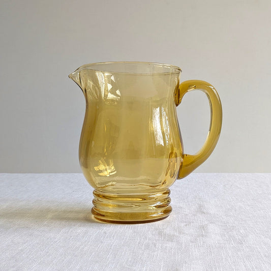 Amber Glass Pitcher