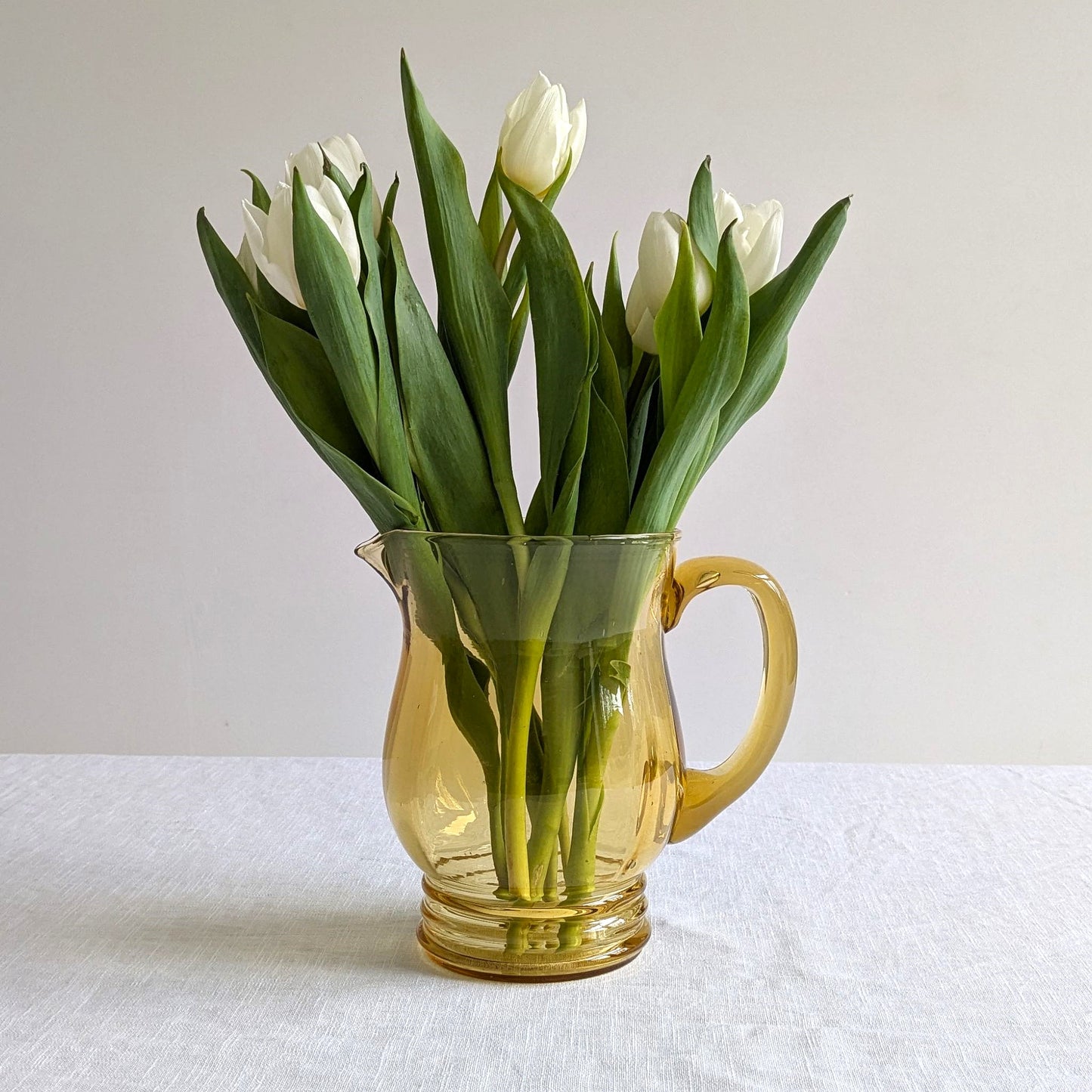 Amber Glass Pitcher