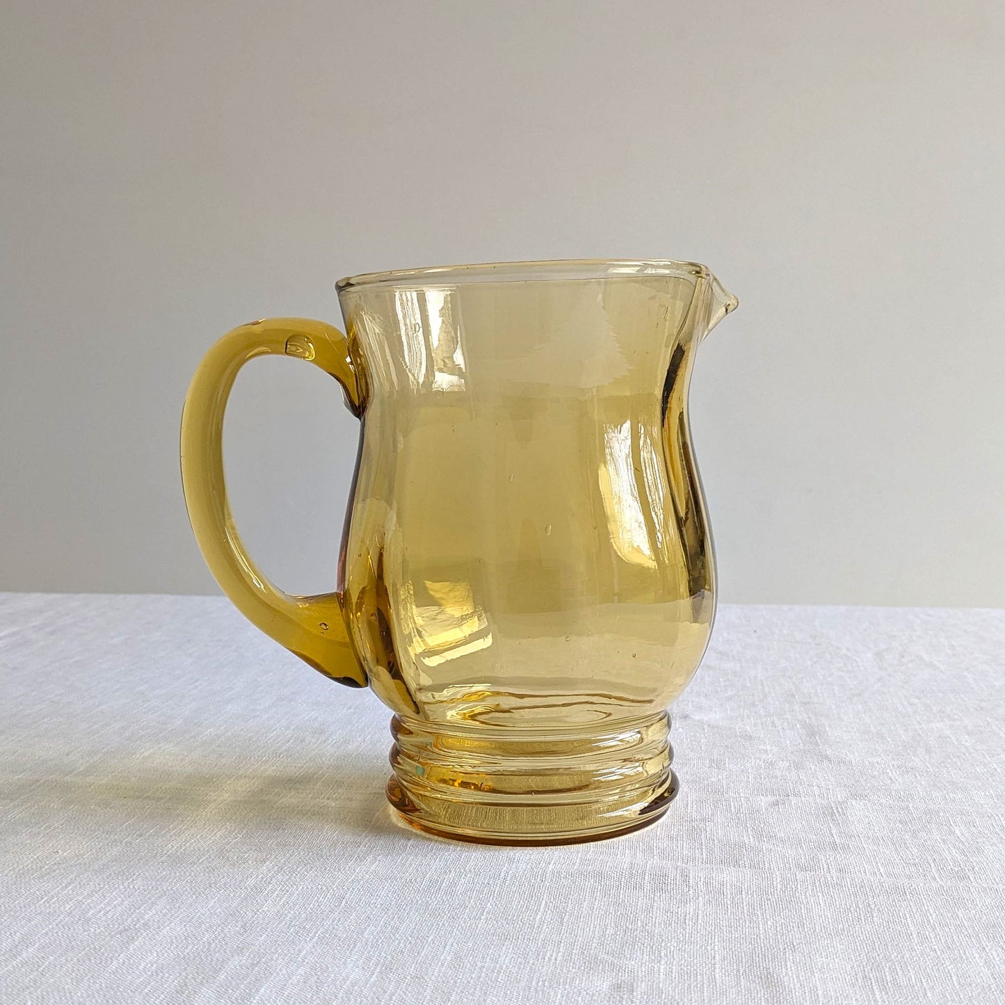 Amber Glass Pitcher