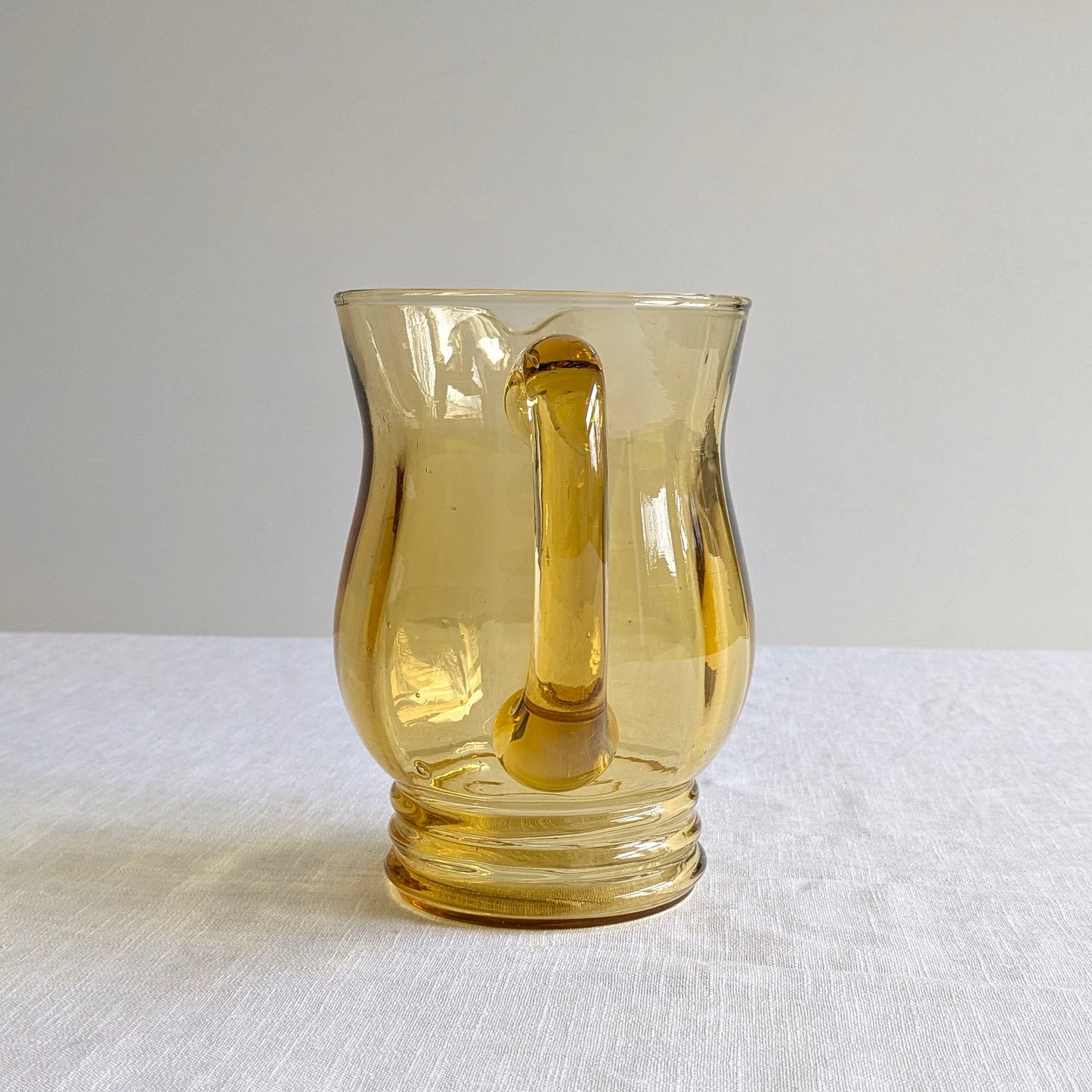 Amber Glass Pitcher