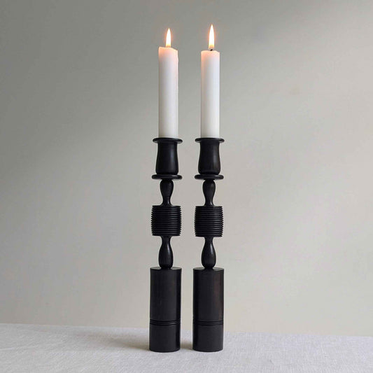African Sculptural Candlesticks
