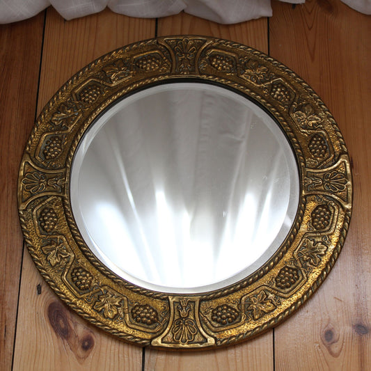 1930s Brass Mirror