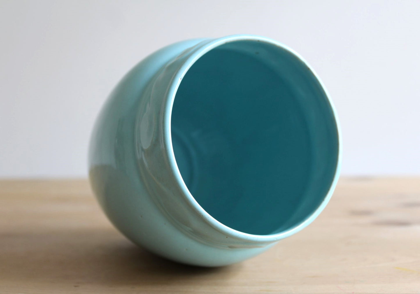 Turquoise Deco Vase