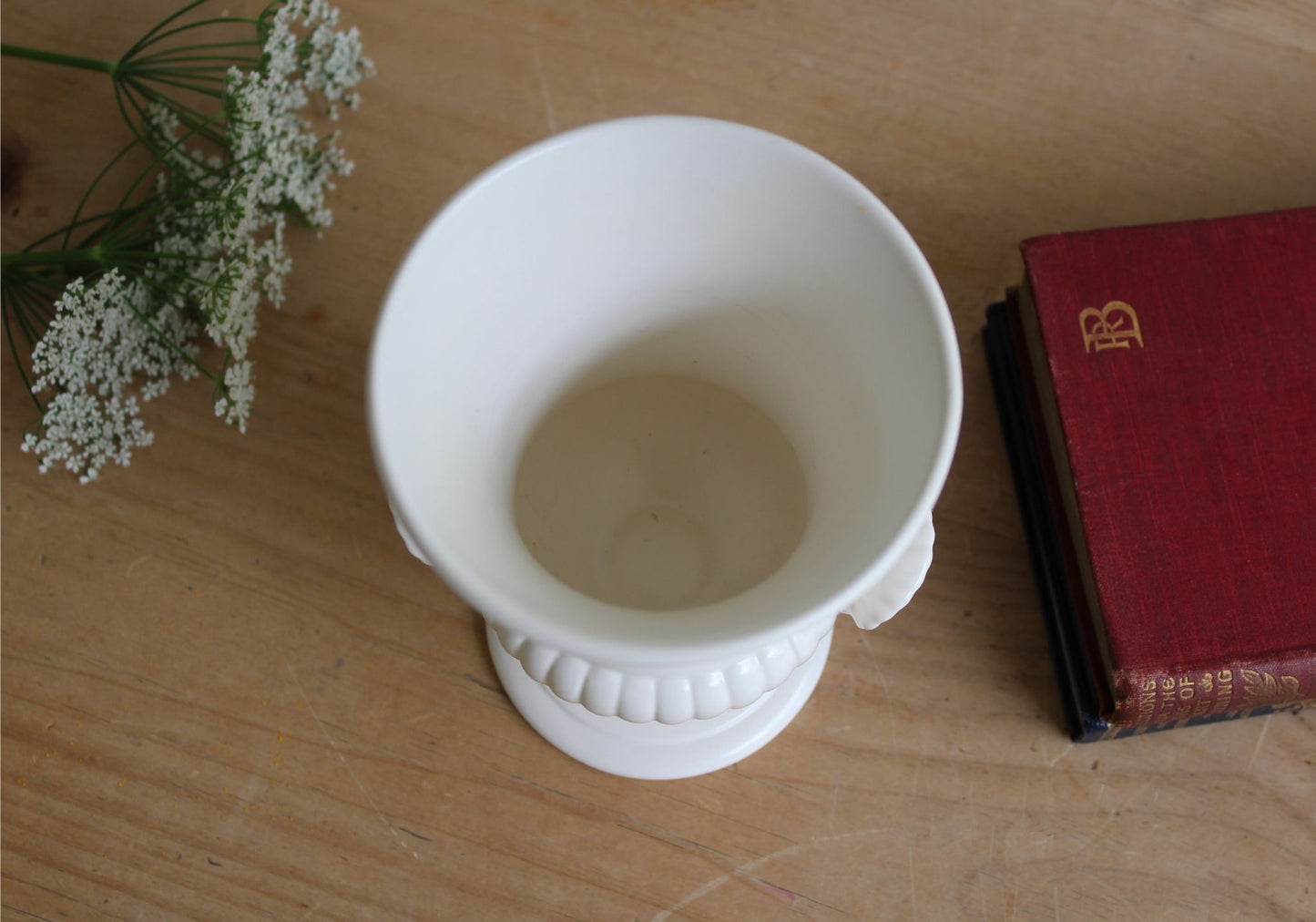 Wedgwood Moonstone Urn Vase Top View